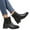 Black, variant on Tponi Womens Fall Boots Women Boots Clearance 85 Boots Round Toe Mid Heel Ankle-High Bridal Slouch Boots