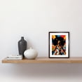 thumbnail image 2 of Afro Caribbean Woman Colour Explosion Modern Strong Matriarch Bright Bold Colourful Artwork Framed Wall Art Print 9X7 Inch, 2 of 5