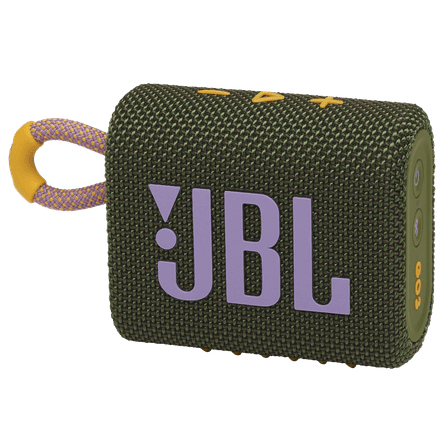 JBL Portable Bluetooth Speaker, Green, JBLGO3BLKAM