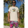 thumbnail image 2 of Keep Calm Surf On Shark Art T-Shirt Men -Image by Shutterstock, Male XX-Large, 2 of 4