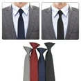 thumbnail image 2 of Stylish Solid Color Clip On Neck Tie with Quick Fastening for Men and Women, 2 of 21