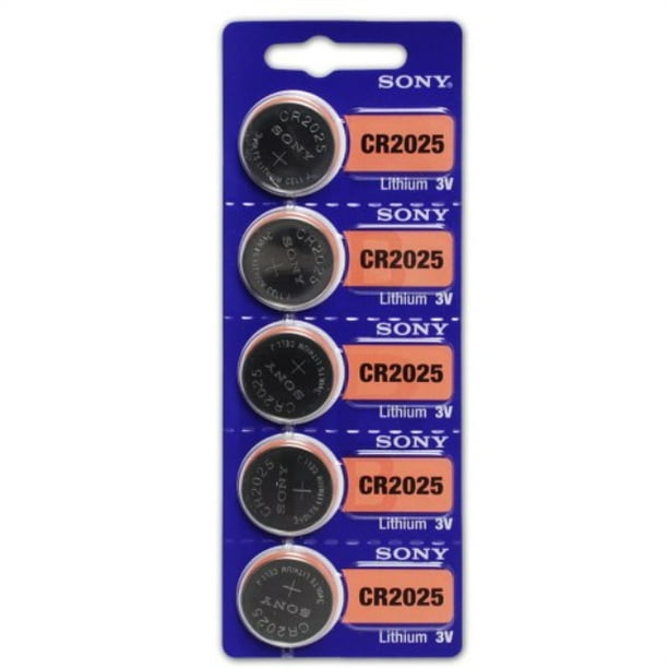 strip of 5 genuine sony cr2025 3v lithium 2025 coin batteries freshly
