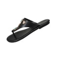 thumbnail image 2 of Caywon Women's Flip Flops Floral Flat Sandals for Women Square Toe Slip on Comfortable Dressy Thong Sandals Beach Wedding Shoes, 2 of 7