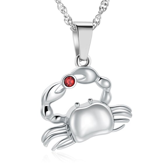 Crab Urn Cremation Necklaces Urn Jewelry for Cremation Ashes