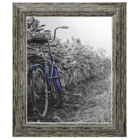 - Americanflat 2-Pack, 8x10 inch Tan Rustic Picture Frame with Easel, Made for Wall and Table Top Display