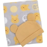 Disney Baby Winnie the Pooh Blanket/Beanie Gift Set