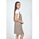 thumbnail image 2 of Vestido tipo jumper de lino Roman Fashion /Juvenil, 33555 (Cafe) cafe 40, 2 of 5