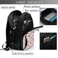 thumbnail image 4 of Balery Cute Christmas Hat Penguin Mochila con carga USB para hombre y mujer - Mochila impermeable y antirrobo para laptop con puerto USB para viajes, trabajo, 4 of 7