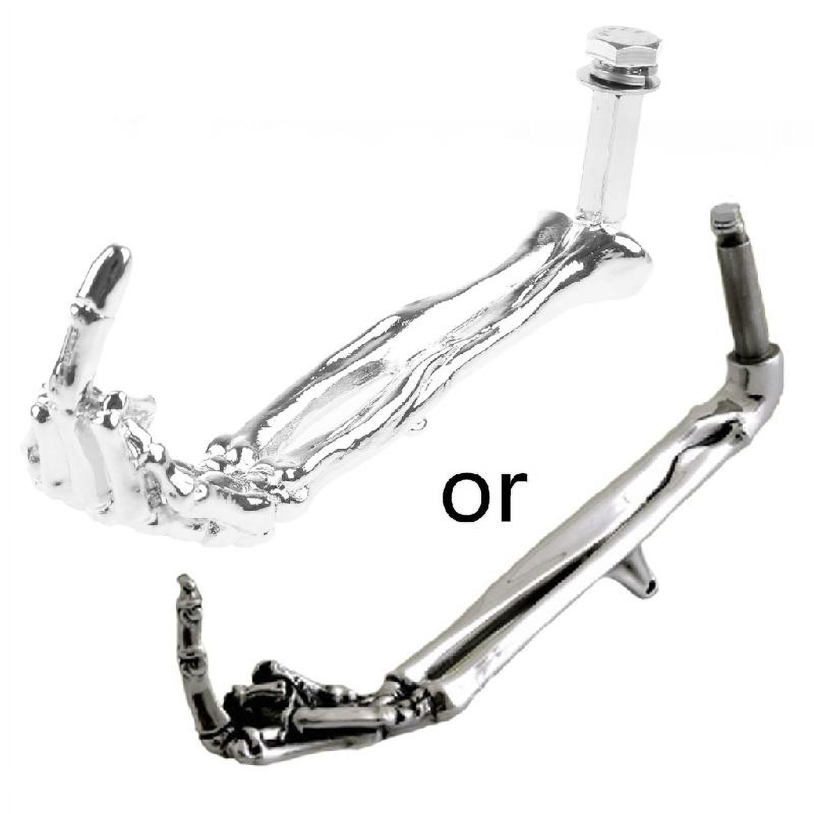 Cavalletto Laterale Universale 160mm Per Moto E-Bike Scooter - 12 Pollici, Acciaio+ABS, Nero