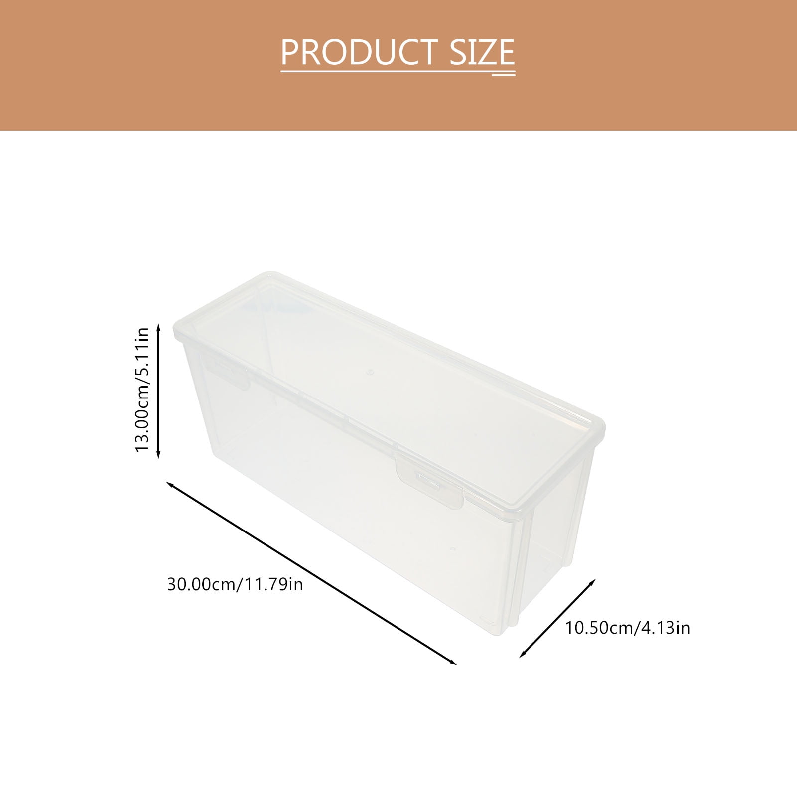 Etereauty Toast Storage Box Bread Container Transparent Bread Box