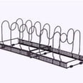 thumbnail image 3 of Soporte para ollas y sartenes, organizador de sartenes con 7 compartimentos ajustables para gabinetes, soporte para tapas de ollas, estante para sartenes para cocina, 3 of 7