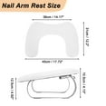thumbnail image 5 of Unique Bargains Nail Arm Rest with Mobile Phone Holder Manicure Hand Rest Hand Rest for Nails Tech with Stable Base White, 5 of 8