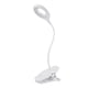 thumbnail image 2 of Lámpara de escritorio LED inalámbrica recargable, 3 colores y 3 ajustes regulables, lámpara de noche táctil para niños con clip, lámpara de lectura portátil con clip para cama, color blanco [Clase ene, 2 of 5