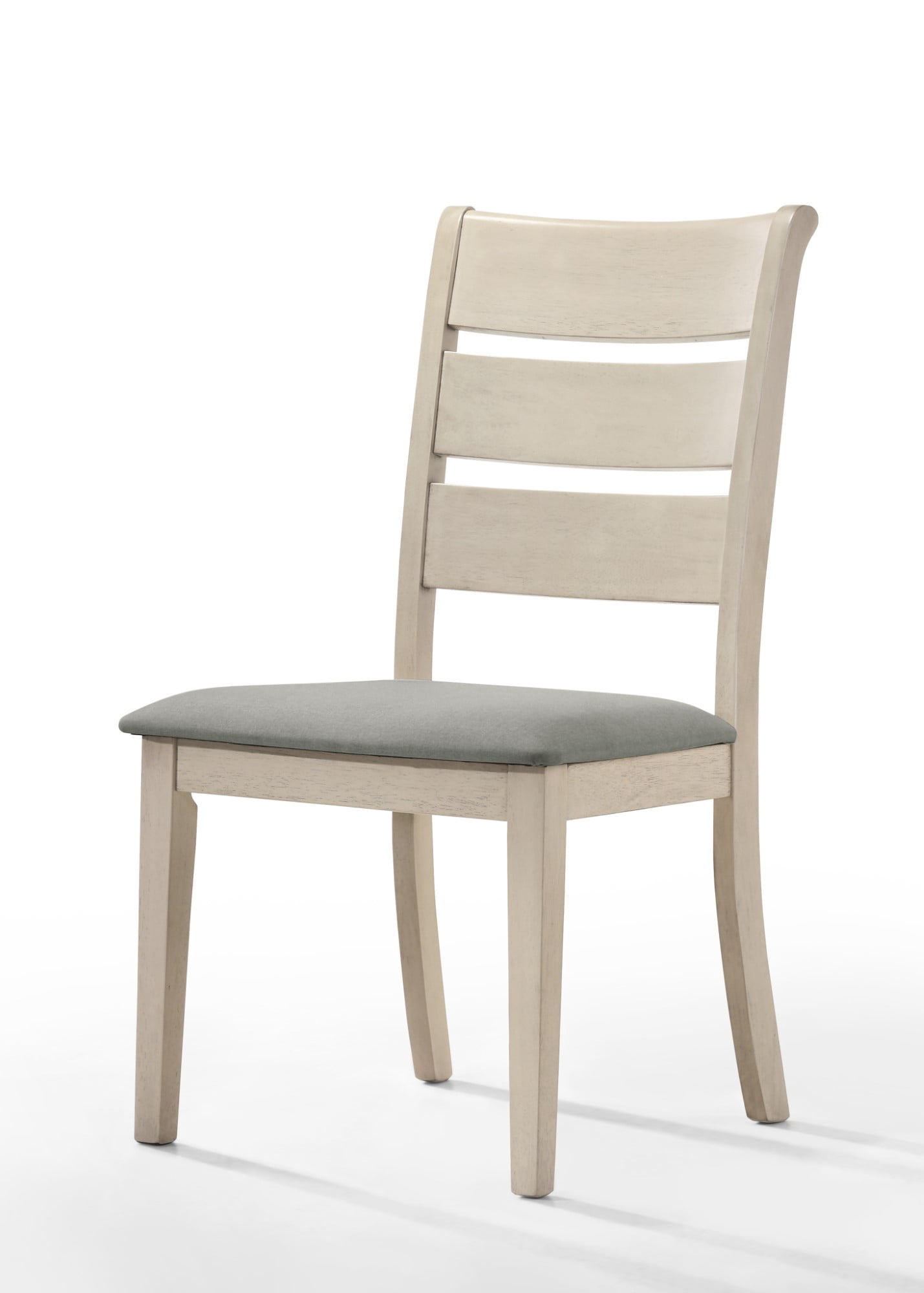 Home Design Talon Dining Chair (Set of 6), Gray/Antique Gray, Ladder-back design, Padded seat, Comfortable seating, Sturdy frame, Traditional style, Durable construction