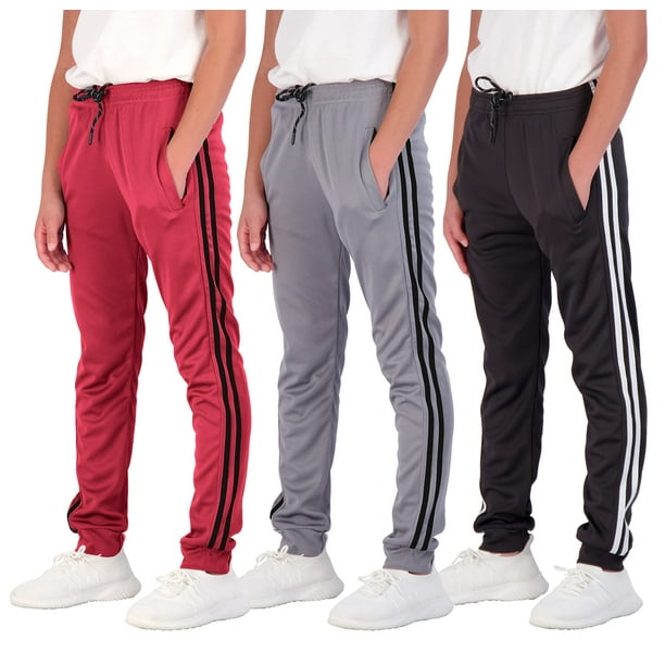 3 Pack Boys Girls Youth Active Teen Mesh Boy Sweatpants Joggers Running  Basketball School Track Pants Athletic Workout Gym Apparel Training Jogger  Fit Kid Clothing Casual Pockets - Set 10,XL 