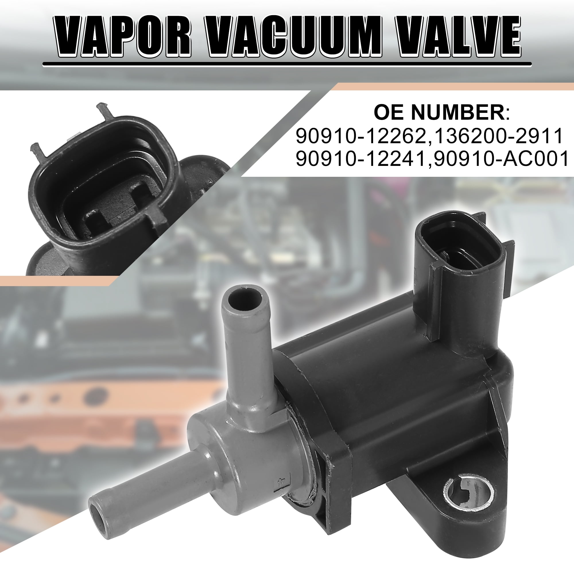 Vapor Canister Vacuum Solenoid Purge Intake Manifold Valve for Toyota FJ Cruiser 2007-2010 for Tundra 90910-12262