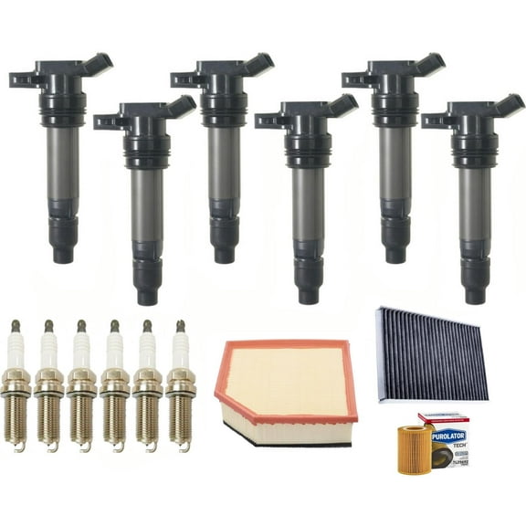 6 Ignition Coils Platinum Spark Plugs & Filters For Volvo XC90 3.2L 2007-2014
