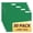Green, variant on Hanging File Folders Black 30 Pack Letter Size For Bulky Files