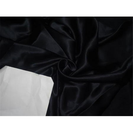 100% PURE SILK SATIN FABRIC 80 GRAMS BLACK NAVY BLUE colour 44quot; wide