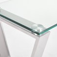 thumbnail image 4 of Home Gear Lily Stainless Steel Console Table in Silver, 4 of 5