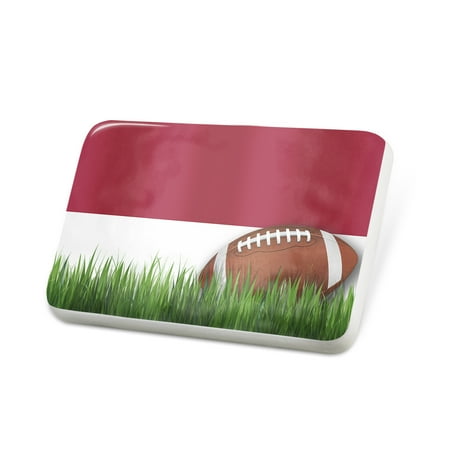 Porcelein Pin Football with Flag Indonesia Lapel Badge – NEONBLOND