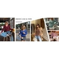 thumbnail image 6 of Fantaslook Long Sleeve Shirts for Women V Neck Textured Tops Fall Blouses Lightweight Tunic Pullover, 6 of 8