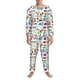 thumbnail image 3 of Balery Summer Pijama para Hombre de Dos Piezas con Manga Larga, Conjunto de Dormir y Descanso Suave con Bolsillos-Large, 3 of 7