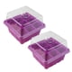 thumbnail image 1 of Caja de plántulas de plantas vegetales Caja de vivero de frutas de plástico de 9 agujeros Hidratante y aislante con tapa, 1 of 6