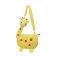 thumbnail image 1 of Bolso bandolera con diseño de jirafa de dibujos animados, con correa ajustable, de peluche Amarillo, 1 of 8