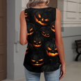 thumbnail image 4 of Halloween Tank Tops for Women V-Neck Sleeveless Tops for Women, Soft Polyester Cami for Party and Casual Black L, 4 of 4