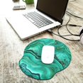 thumbnail image 2 of Ergonomic Mouse Pad with Gel Wrist Rest Support, IBAOLEA Non-Slip Rubber Base Wrist Rest Pad for Home, Office Easy Typing & Pain Relief, Green Marble Green Marble, 2 of 7
