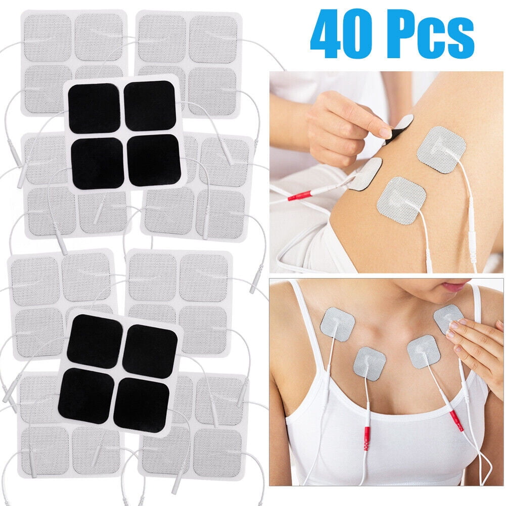 Etekcity TENS Unit Replacement Pads Electrodes for Back Pain Relief  Self-Adhesive & Gel Free for Electrotherapy White (Pack of 16)