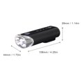 thumbnail image 3 of Luz de bicicleta recargable USB tipo C que dura hasta 20 horas con función de banco de energía, 3 of 8