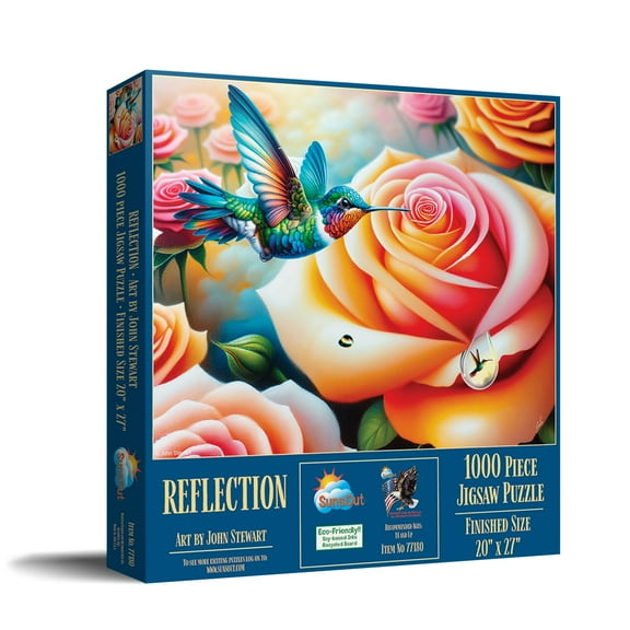 SUNSOUT INC - Reflection - 1000 piece Jigsaw Puzzle for Adults by Artist: John Stewart - Finished Size 20" x 27" - MPN# 77180
