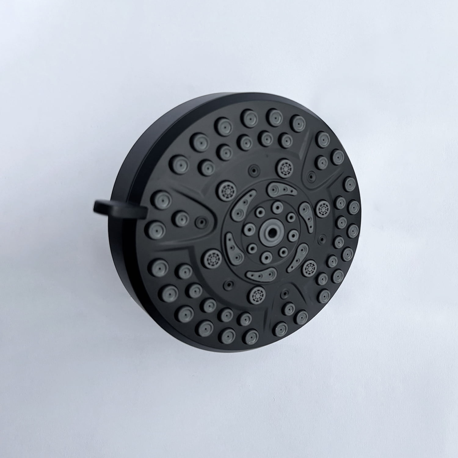 Rain Shower Head High Pressure 10 Mode Spray Head 4.7In Fixed Bathroom Showerhead Adjustable Swivel Ball Joint ABS Silicone Nozzles Rust Resistant Easy Clean Modern Style Design For All Home Bathroom