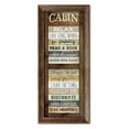 thumbnail image 5 of Millwood Pines 'Cabin Rules' Textual Art, 5 of 6