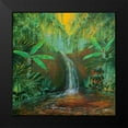 thumbnail image 2 of Francis, Sandra 12x12 Black Modern Framed Museum Art Print Titled - Jungle Pool, 2 of 5