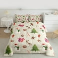 thumbnail image 2 of Homewish Kawaii Xmas Snowman Full Size Comforter Sets 3-Piece for Kids Children Teens,Winter Snowflake Bedding Comforter Set,Merry Christmas Lightweight Bedding Sets,Lightweight Room Decor, 2 of 8