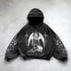 thumbnail image 1 of MHFRRA Sudadera con Capucha y Estampado para Hombre, Unisex, Cómoda, Informal, para Hombre y Mujer Negro, 1 of 3