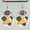 B, variant on WIFKLSIIPG Soccer Earrings Cheerleaders Multicolor Rugby Geometric Wooden Print Cheer Earrings Rugby Cheerleader Earrings Cheer