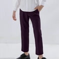 thumbnail image 2 of Hessimy Boys Plaid Pajama Pants Soft Elastic Waist Lounge Sleep Pants With Pockets For Kids 4-14y (Purple,6-7 Years), 2 of 4