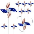 thumbnail image 2 of 10 Pack Pinwheels Patriotic Decorations, American Flag On Stick Wind Spinners With Stake For Independence Day, Memorial Day Julys Of 4th Party Supplies, 2 of 5
