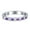 Amethyst & CZ, variant on Full Eternity Stackable Band Wedding Ring Amethyst & CZ 925 Sterling Silver Size 11