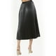 thumbnail image 2 of Falda plisada vinipiel color Negro AMAD casual para mujer talla M, 2 of 5