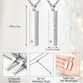 thumbnail image 2 of Simple Bar Cube Urn Necklace With Crystal Cremation Jewelry for Ashes Minimalist Urn Necklace Stainless Steel Memorial Ash Holder for Human / Pet Ashes, 2 of 7