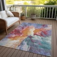 thumbnail image 6 of Addison Rugs Chantille Indoor/Outdoor Transitional Modern Orange Washable Rectangle Rug, 8' x 10', 6 of 6