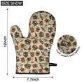 thumbnail image 6 of Cute Oven Mitts,Beige Christmas Gift Pattern Oven Mitt 2-Pack Set,Kitchen Gloves for Oven,Heat Resistant Oven Mitts 7.7"x12", 6 of 7