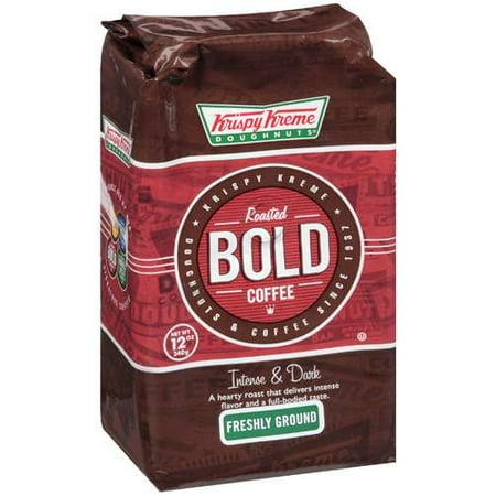 Krispy Kreme Doughnuts: Roasted Bold Intense & Dark Freshly Ground Coffee, 12 oz
