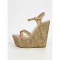 thumbnail image 5 of Women Apricot Stitch Detail Ankle Strap Wedge Sandals, Fashionable Open Toe Sandals For Vacation, 5 of 5