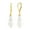 Gold, variant on Freshwater Pearl Earrings 925 Sterling Silver Leverback Pearl Drop Earrings for Women Jewelry Gifts